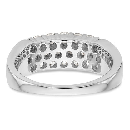 1.20ct. CZ Solid Real 14K White Gold Wedding Band Ring