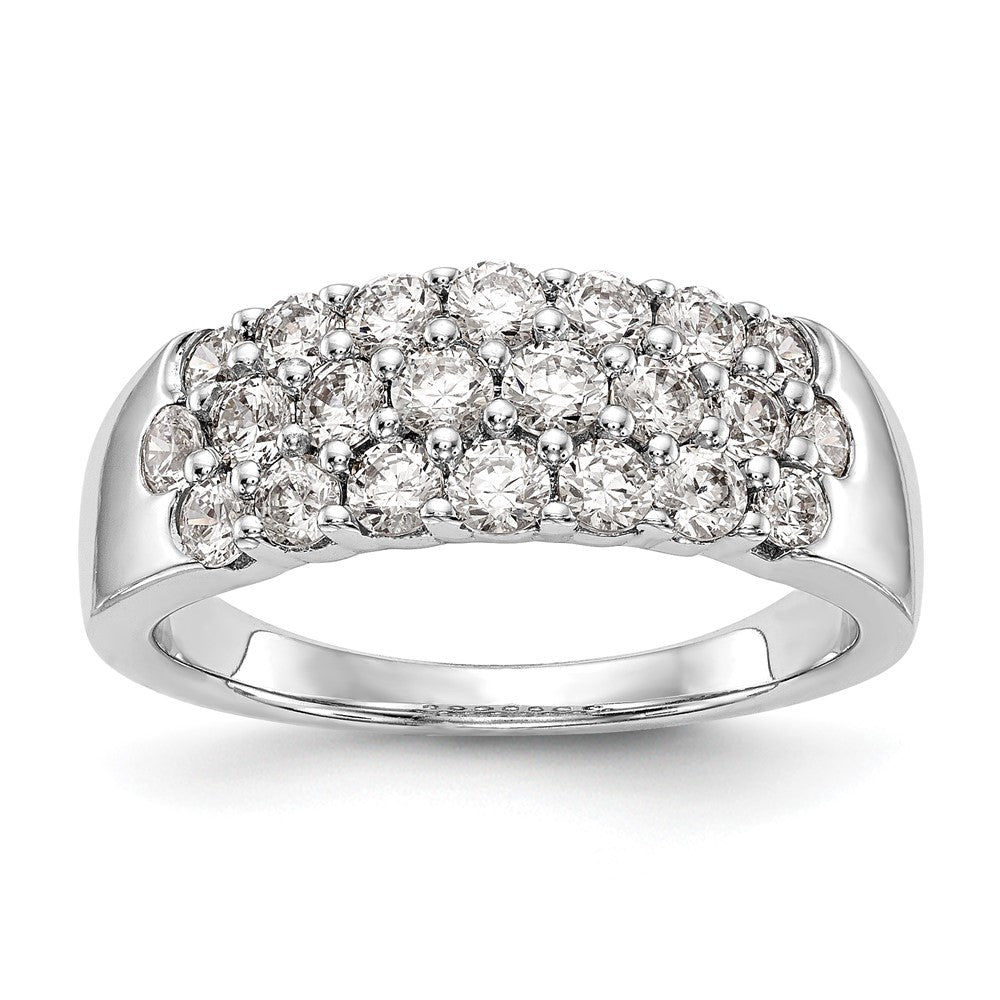 1.20ct. CZ Solid Real 14K White Gold Wedding Band Ring