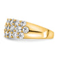 14k Yellow Gold 2 1/2 Ct. Lab Grown Diamond VS/SI Fashion Band Ring