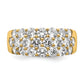 14k Yellow Gold 2 1/2 Ct. Lab Grown Diamond VS/SI Fashion Band Ring