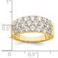 14k Yellow Gold 2 1/2 Ct. Lab Grown Diamond VS/SI Fashion Band Ring