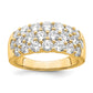 14k Yellow Gold 2 1/2 Ct. Lab Grown Diamond VS/SI Fashion Band Ring