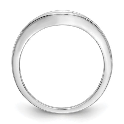 14k White Gold 1/5 Ct. Lab Grown Diamond VS/SI+ G+ Fashion Band Ring