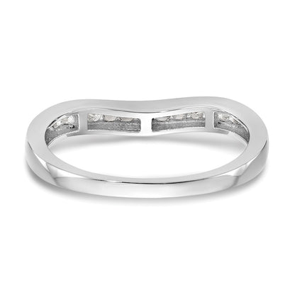 14k White Gold 1/5 Ct. Lab Grown Diamond VS/SI+ G+ Fashion Band Ring