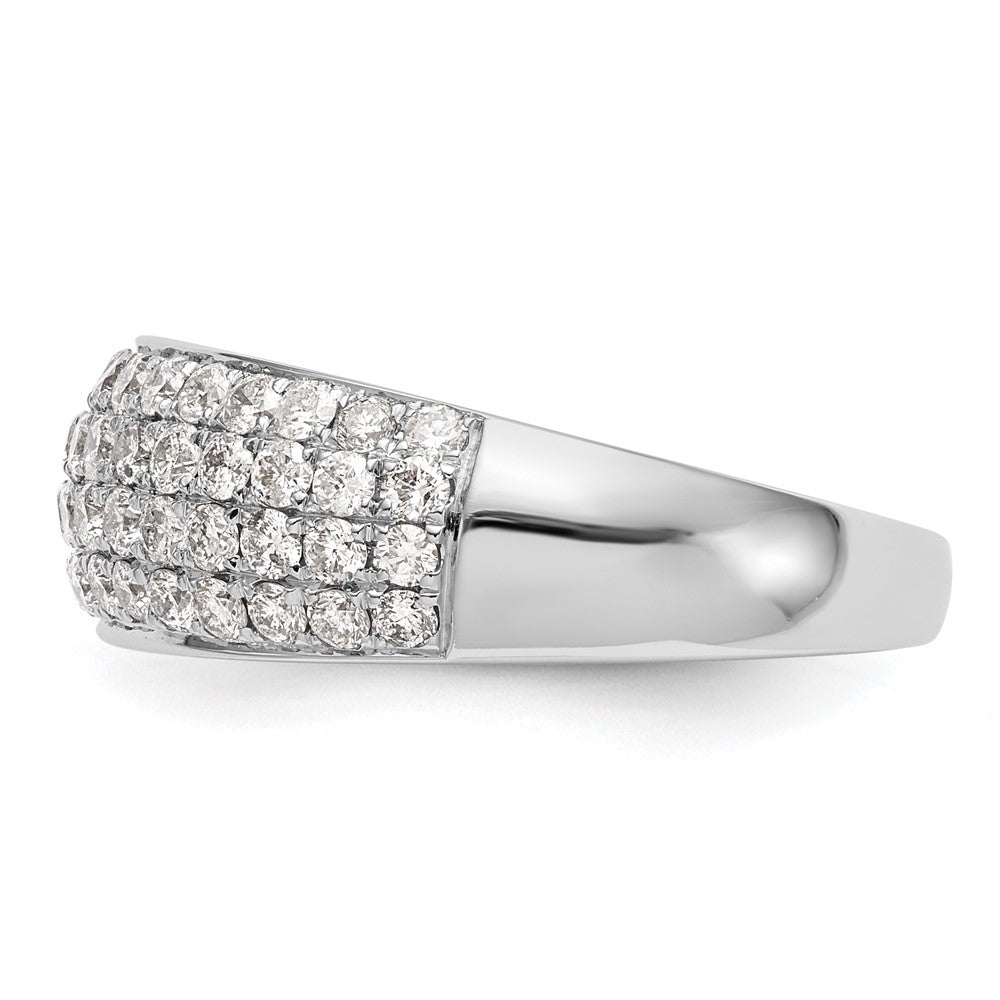 0.97ct. CZ Solid Real 14K White Gold Wedding Band Ring