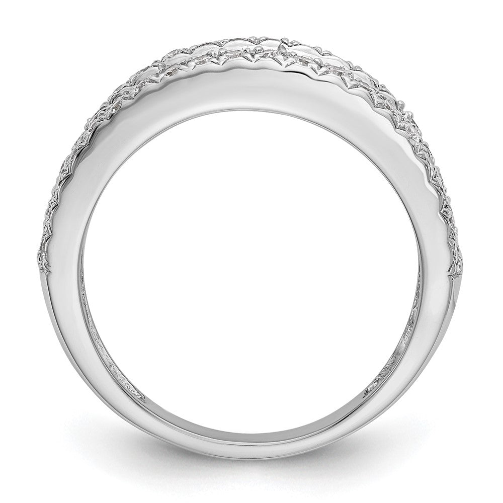 14K White Gold 1.5 Carat Complete Diamond Band