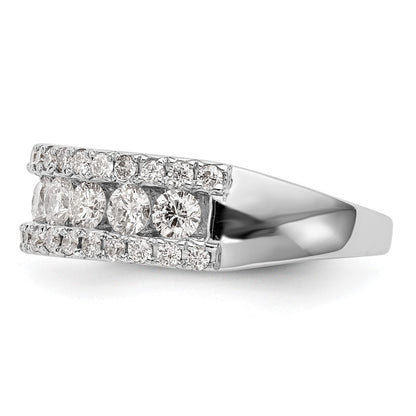 14K White Gold 1.5 Carat Complete Diamond Band