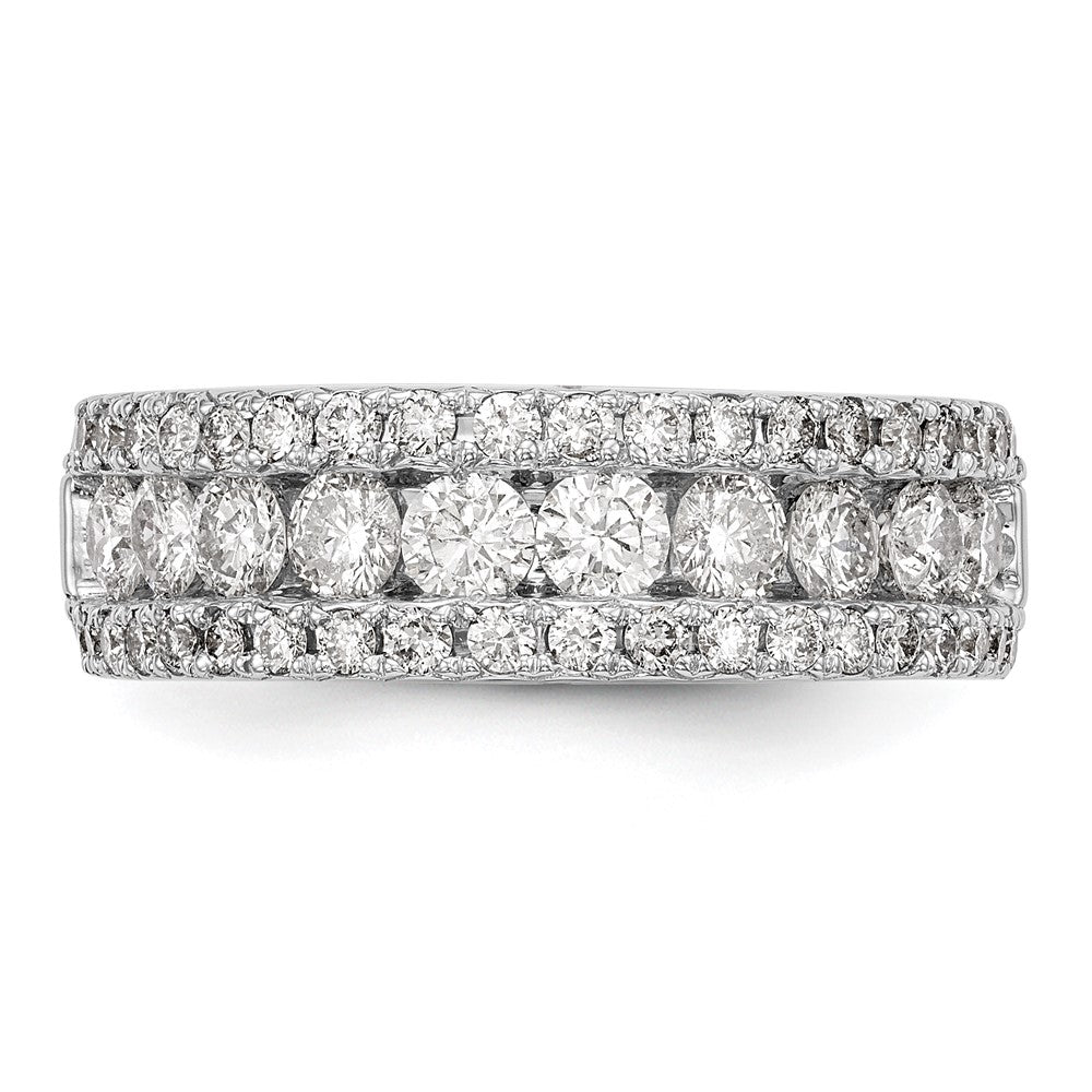 1.50ct. CZ Solid Real 14K White Gold Wedding Band Ring