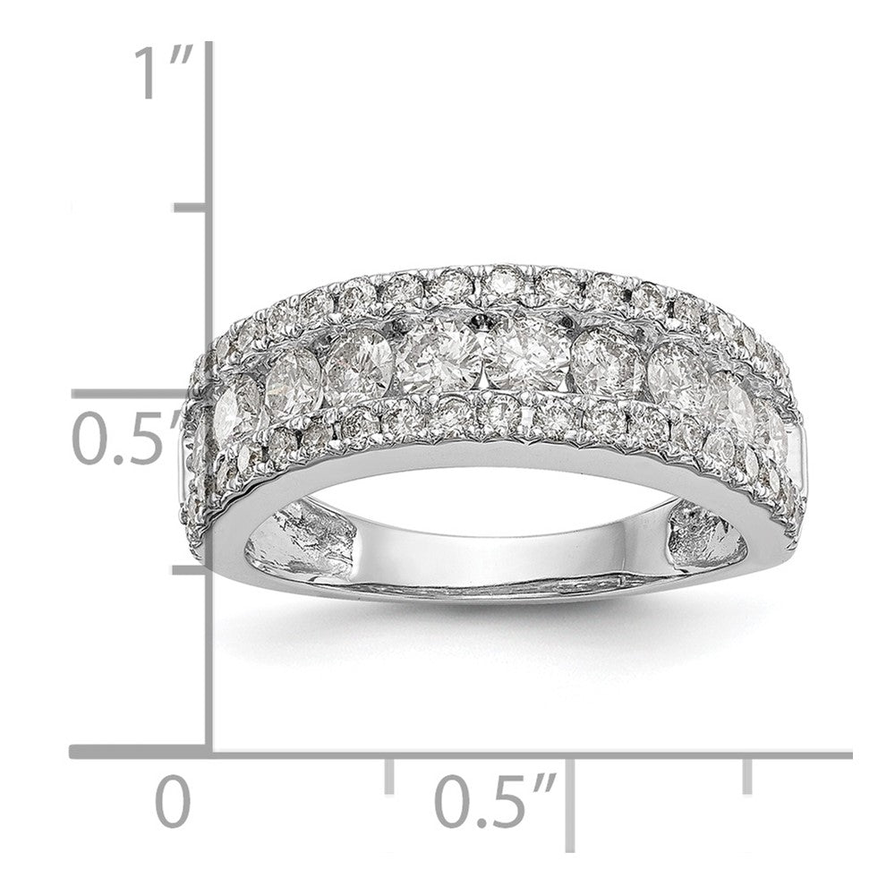 14K White Gold 1.5 Carat Complete Diamond Band