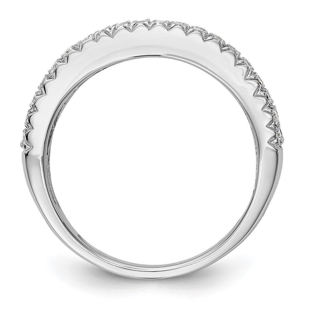 14k White Gold 5/8 Ct. Lab Grown Diamond VS/SI+ G+ Fashion Band Ring