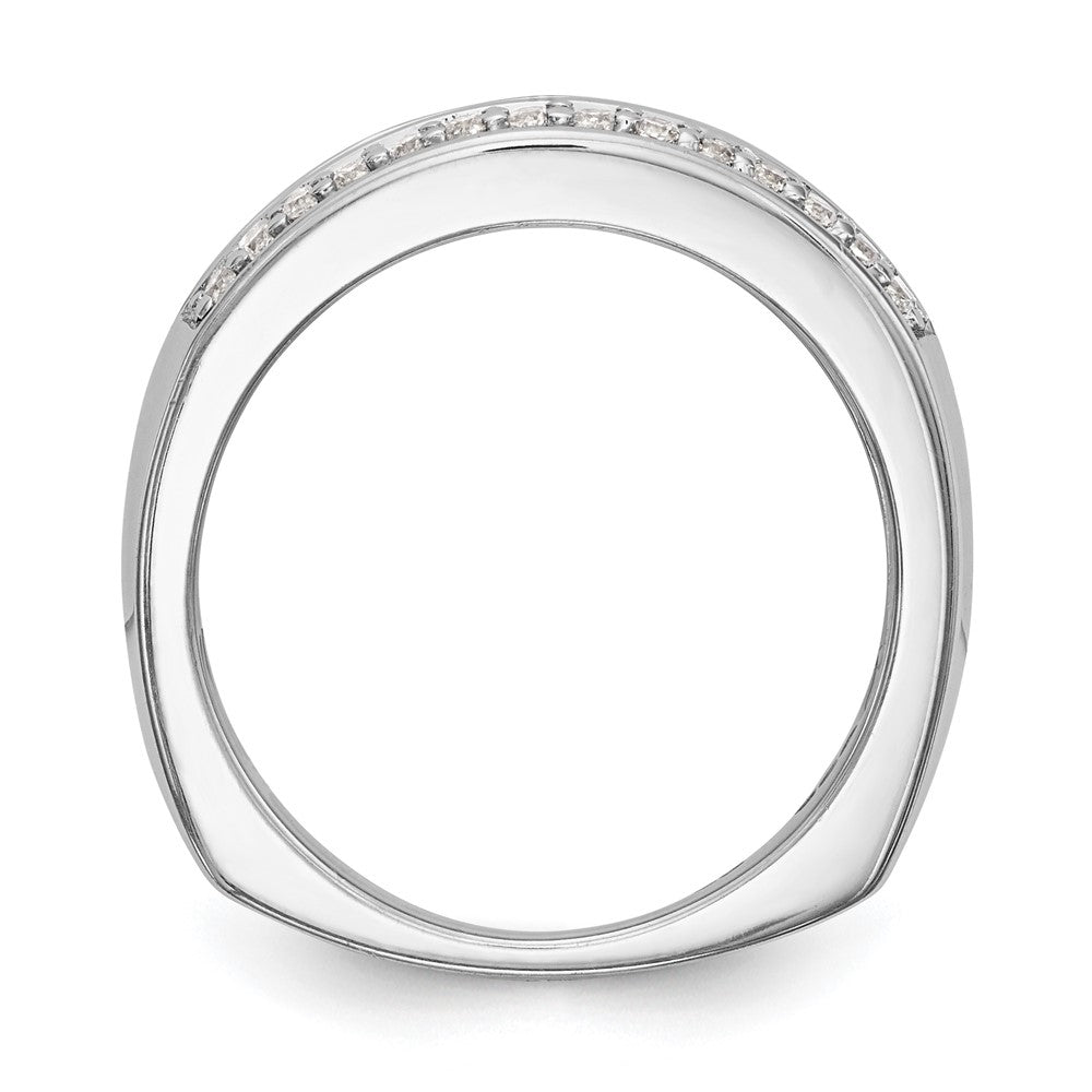 0.50ct. CZ Solid Real 14K White Gold Wedding Band Ring