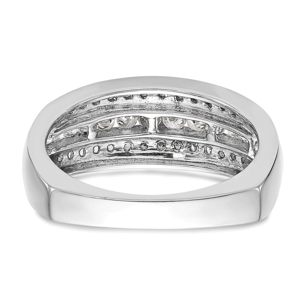 0.50ct. CZ Solid Real 14K White Gold Wedding Band Ring