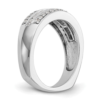 0.50ct. CZ Solid Real 14K White Gold Wedding Band Ring