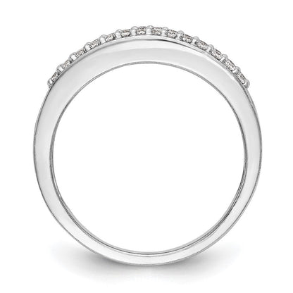 0.90ct. CZ Solid Real 14K White Gold Wedding Band Ring