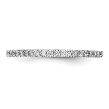 14K White Gold True Origin 1/6 Carat Lab Grown Diamond Vs D E F Band