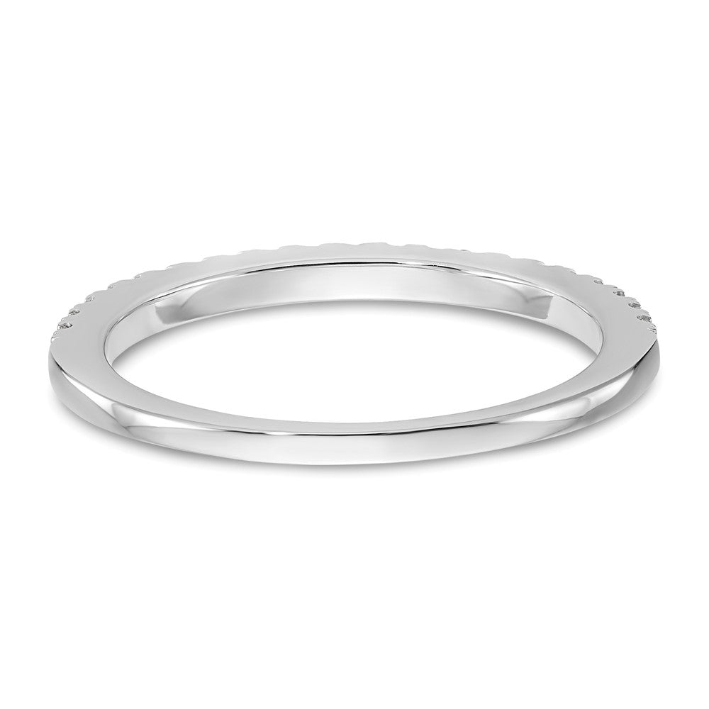 14K White Gold True Origin 1/6 Carat Lab Grown Diamond Vs D E F Band