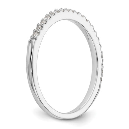 14K White Gold True Origin 1/6 Carat Lab Grown Diamond Vs D E F Band