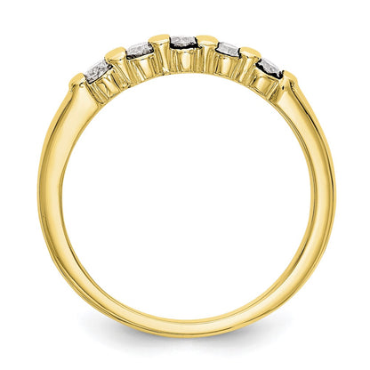 10K Yellow Gold 5 Stone Diamond Band