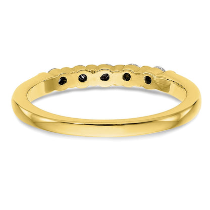10K Yellow Gold 5 Stone Diamond Band