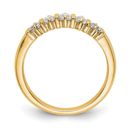 14K Yellow Gold 5 Stone Diamond Band