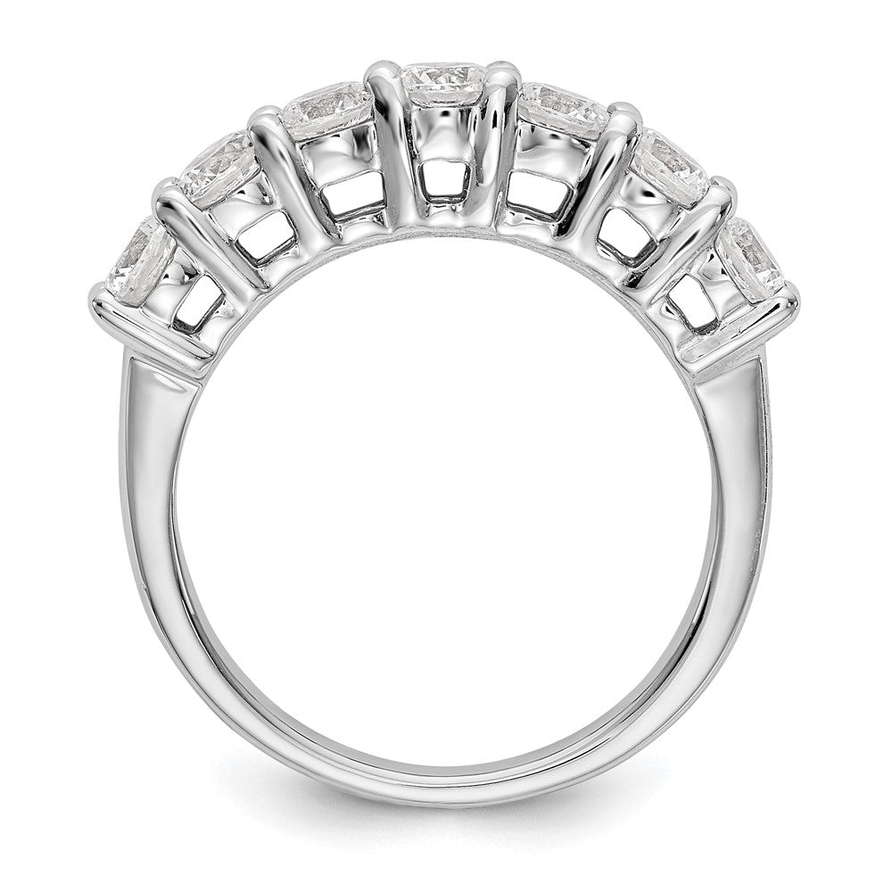 14K White Gold True Origin 3/4 Carat Lab Grown Diamond Vs/Si D E F 7 Stone Band