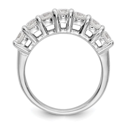 14K White Gold True Origin 3/4 Carat Lab Grown Diamond Vs/Si D E F 7 Stone Band