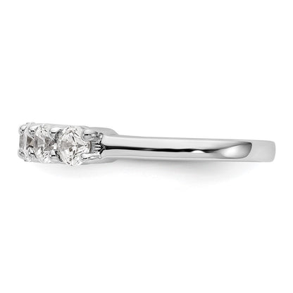 14K White Gold True Origin 3/4 Carat Lab Grown Diamond Vs/Si D E F 7 Stone Band