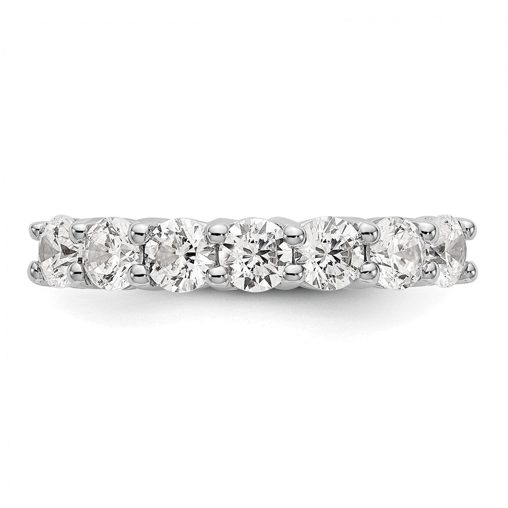 14K White Gold True Origin 3/4 Carat Lab Grown Diamond Vs/Si D E F 7 Stone Band