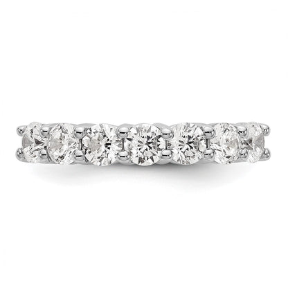 14K White Gold True Origin 3/4 Carat Lab Grown Diamond Vs/Si D E F 7 Stone Band