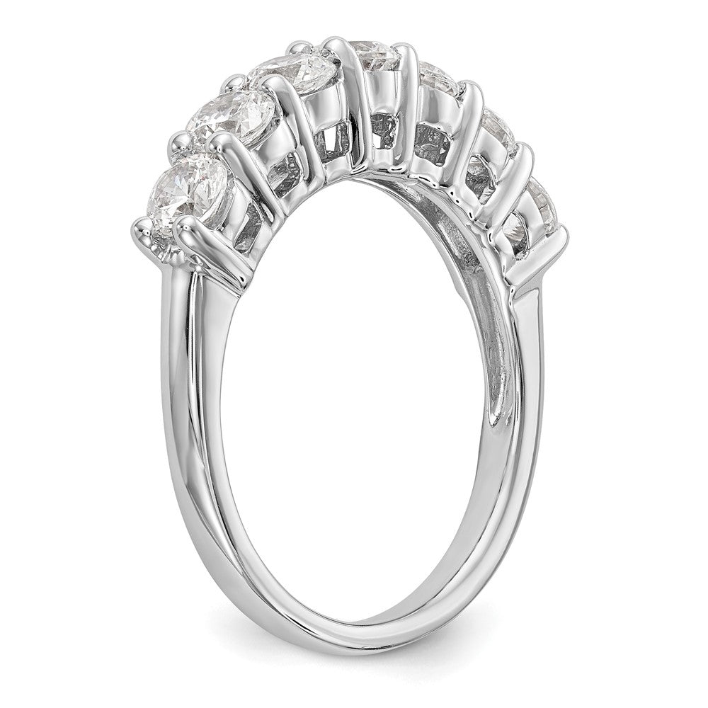 14K White Gold True Origin 3/4 Carat Lab Grown Diamond Vs/Si D E F 7 Stone Band