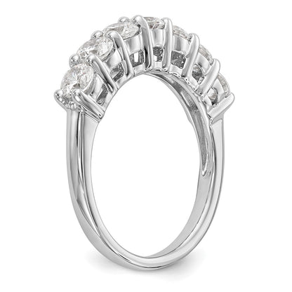 14K White Gold True Origin 3/4 Carat Lab Grown Diamond Vs/Si D E F 7 Stone Band