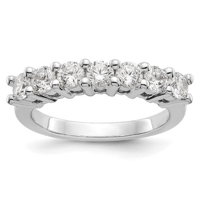 14K White Gold True Origin 3/4 Carat Lab Grown Diamond Vs/Si D E F 7 Stone Band