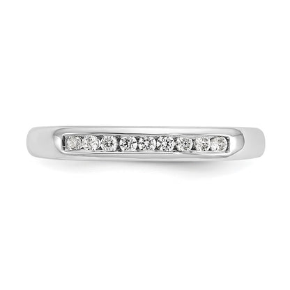 14k White Gold 1 Ct. Lab Grown Diamond VS/SI+ G+ Nine Stone Fashion band