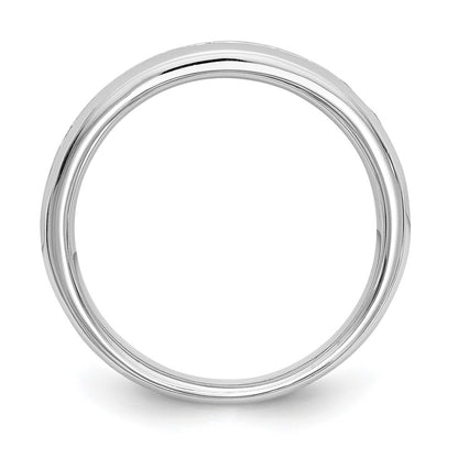 14k White Gold 3/4 Ct. Lab Grown Diamond VS/SI+ G+ Eleven Stone Channel Set Band Ring