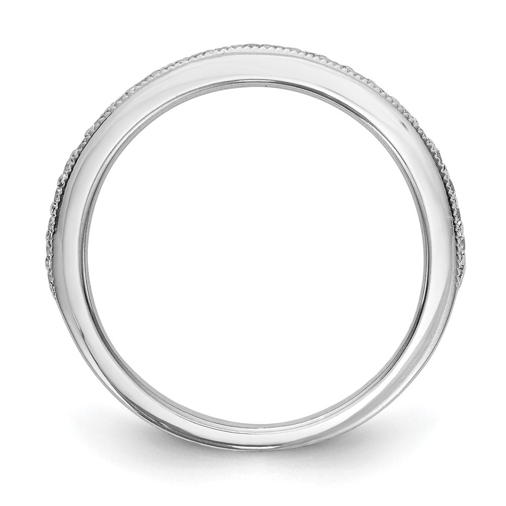14K White Gold True Origin 1/4 Carat Lab Grown Diamond Vs D E F Band