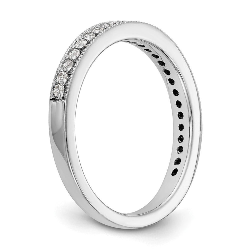 14K White Gold True Origin 1/4 Carat Lab Grown Diamond Vs D E F Band
