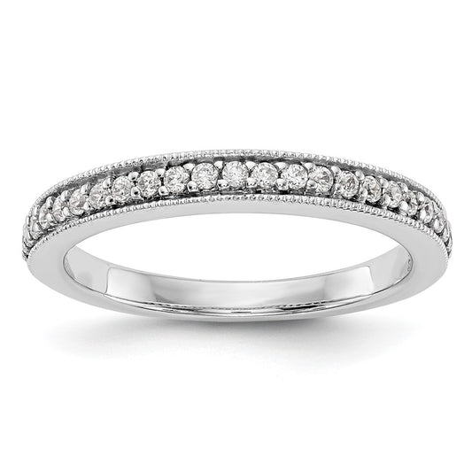 14K White Gold True Origin 1/4 Carat Lab Grown Diamond Vs D E F Band