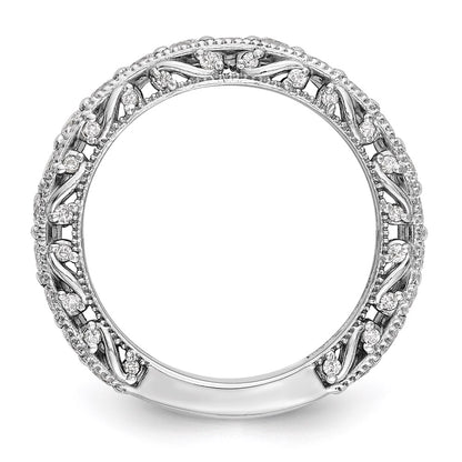 1.25ct. CZ Solid Real 14K White Gold Wedding Band Ring