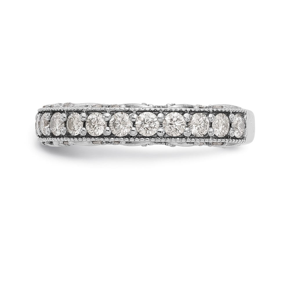 1.25ct. CZ Solid Real 14K White Gold Wedding Band Ring