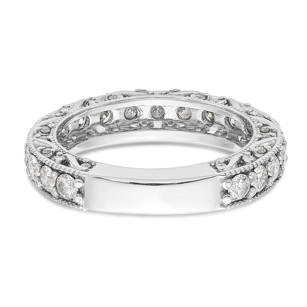 1.25ct. CZ Solid Real 14K White Gold Wedding Band Ring