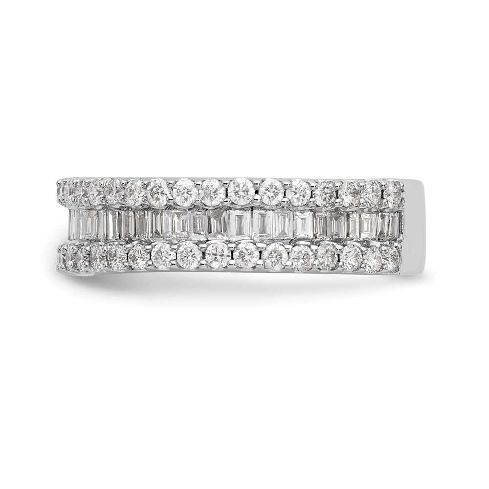 1.50ct. CZ Solid Real 14K White Gold Wedding Band Ring