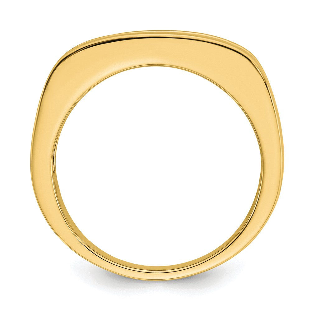 10k Yellow Gold 3/4 Ct. Lab Grown Diamond VS/SI+ G+ Men's Band Ring