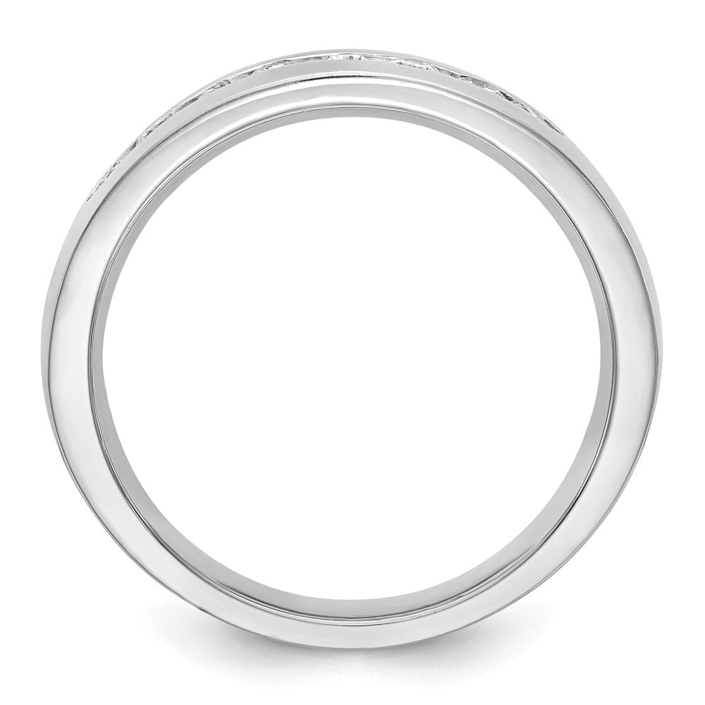 14k White Gold 1/2 Ct. Lab Grown Diamond VS/SI+ G+ Men's Band Ring