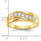 14k Yellow Gold 1/2 Ct. Lab Grown Diamond VS/SI+ G+ Seven Stone Men's Ring