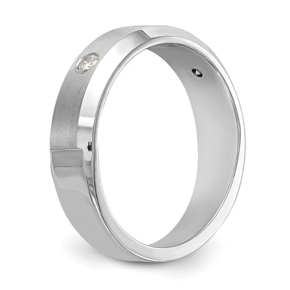 14K White Gold True Origin Men'S 1/6 Carat Lab Grown Diamond Vs D E F Band