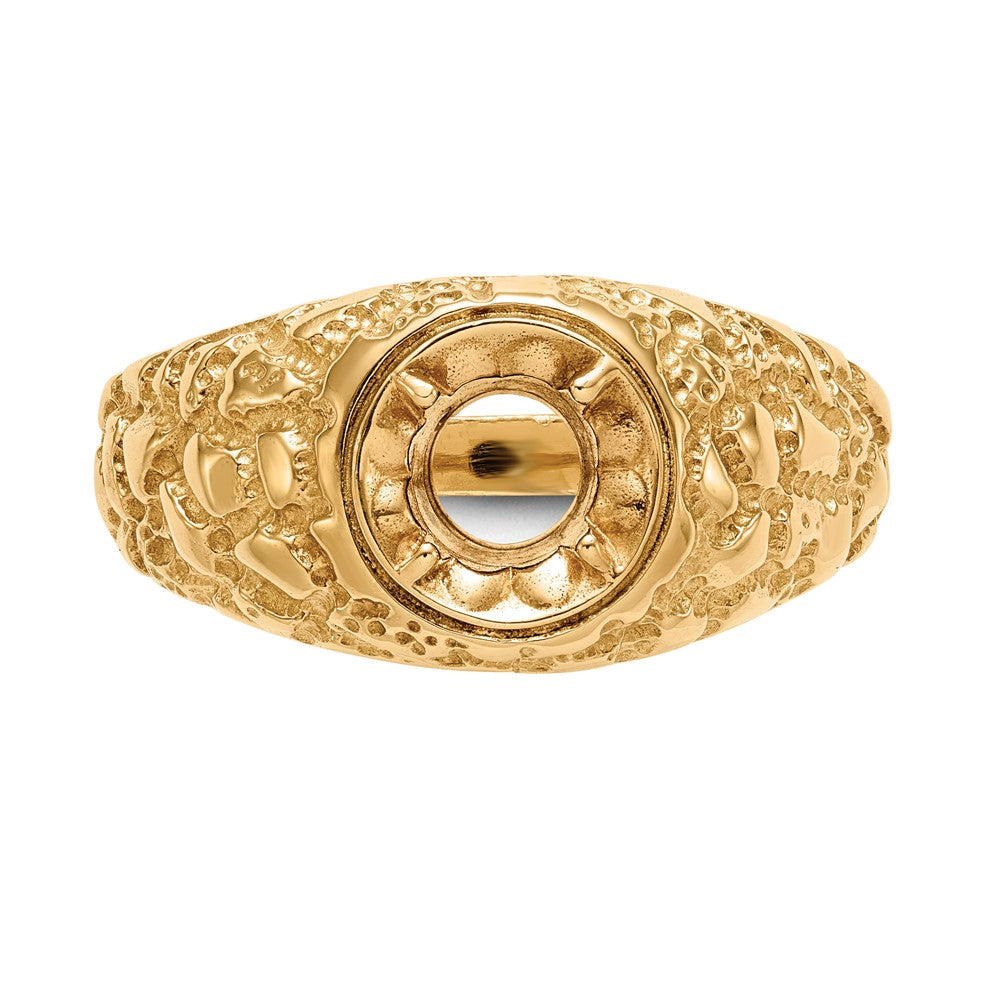14K Yellow Gold Ibgoodman 7/8 Carat Lab Grown Diamond Vs/Si+ G+ Complete Men'S Ring