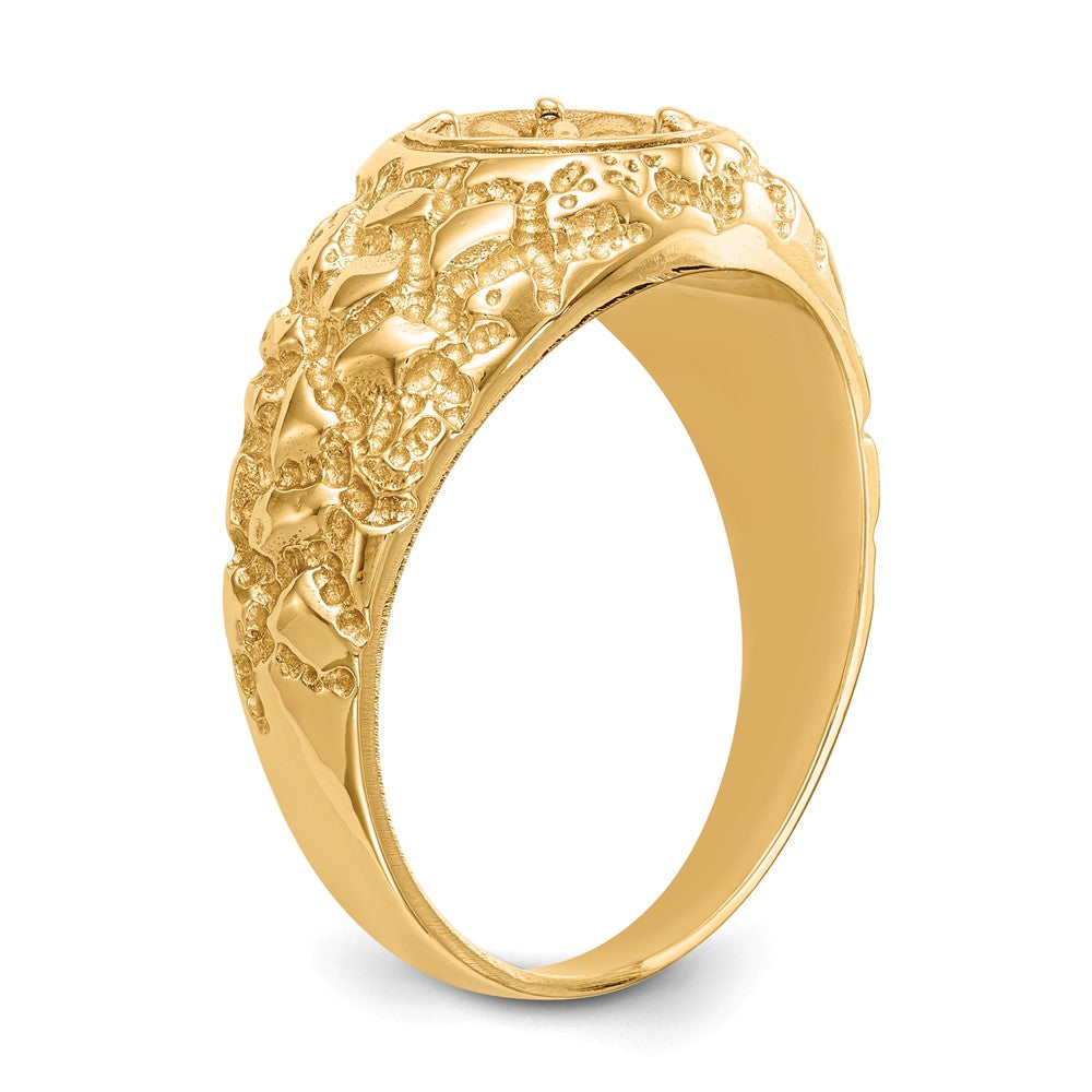 14K Yellow Gold Ibgoodman 7/8 Carat Lab Grown Diamond Vs/Si+ G+ Complete Men'S Ring