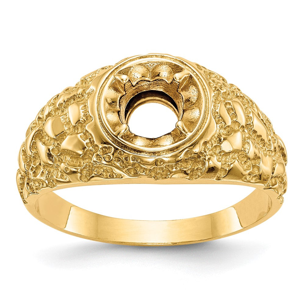 14K Yellow Gold Ibgoodman 7/8 Carat Lab Grown Diamond Vs/Si+ G+ Complete Men'S Ring