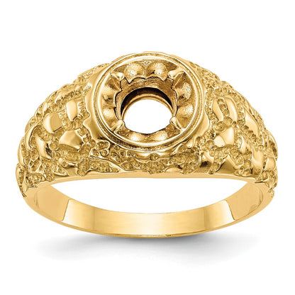 14K Yellow Gold Ibgoodman 7/8 Carat Lab Grown Diamond Vs/Si+ G+ Complete Men'S Ring