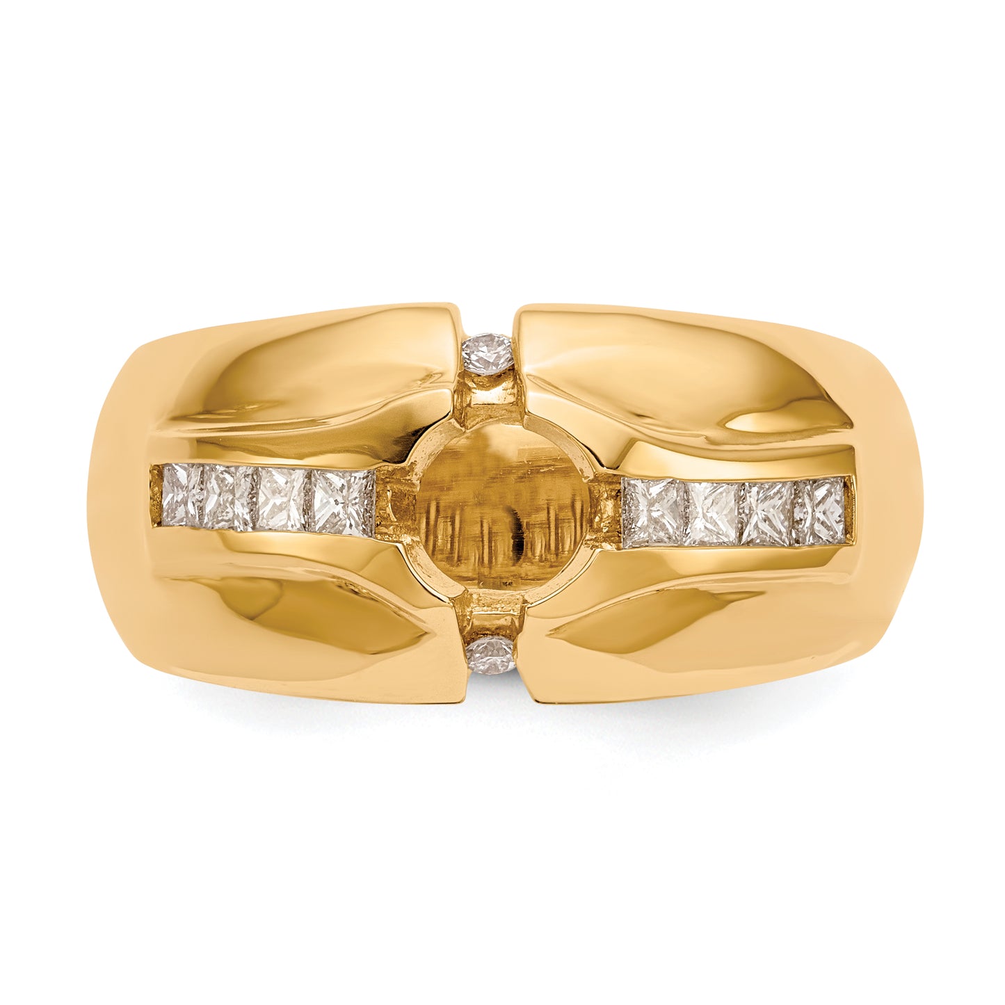 14k Yellow Gold 1 Ct. Lab Grown Diamond VS/SI+ G+ Men's Ring